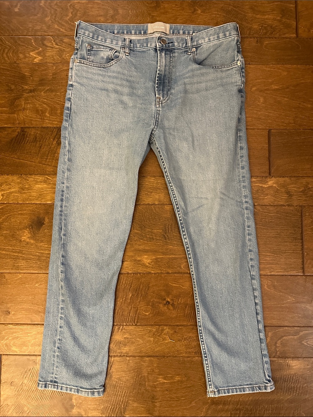 Everlane Light Wash Straight Leg Jeans